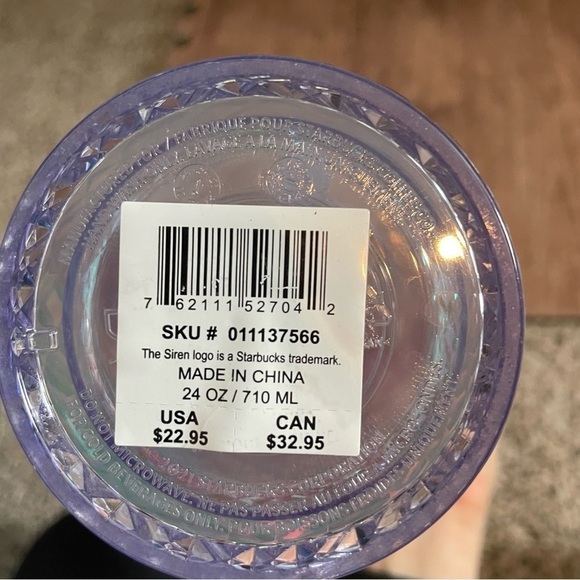 Starbucks 2019 Holiday Season Iridescent Cold Cup Bling Platinum - Picture 3 of 3